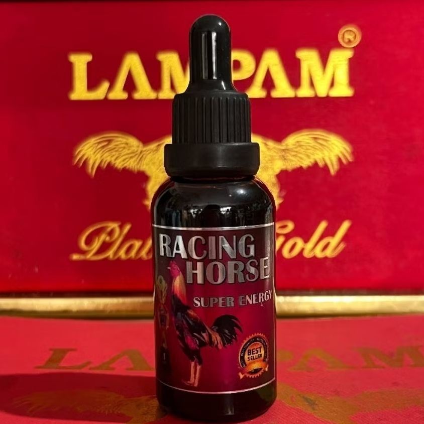 Racing Horse 10ml Super Energy Obat Ayam Aduan – Jamu Ayam Tenaga Kuat Nafas Panjang Agresif & Ganas