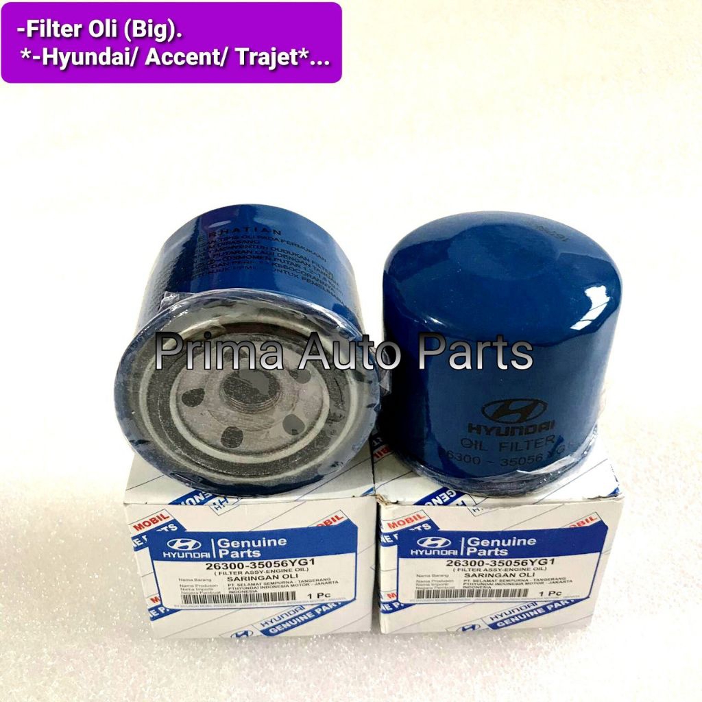 Filter Oli Saringan Filter Oli Hyundai Accent / Trajet