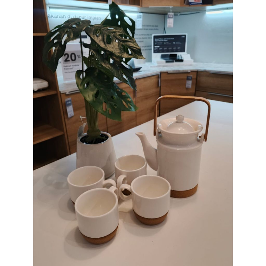Tea pot set informa/set mug dan teko informa putih