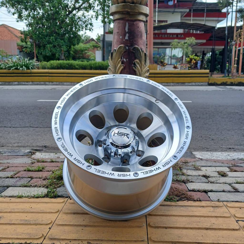 Velg Mobil Celong Semi Ofroad Ring 15 Lebar 10 Lobang 6 HSR DUFFY Cocok Untuk Mobil Hilux Triton Har
