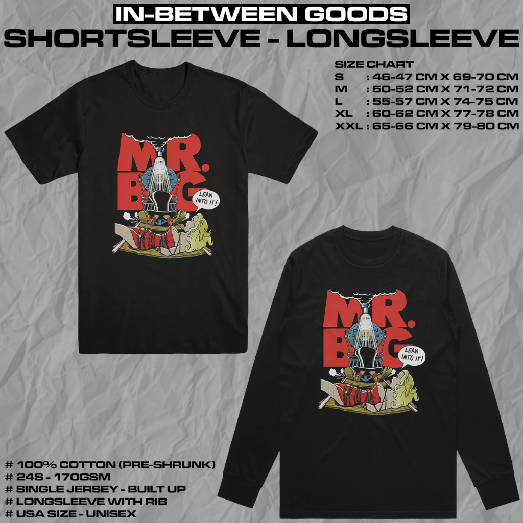 MR BIG - LEAN INTO IT VINTAGE | T-SHIRT | LONGSLEEVE | BAND MERCH