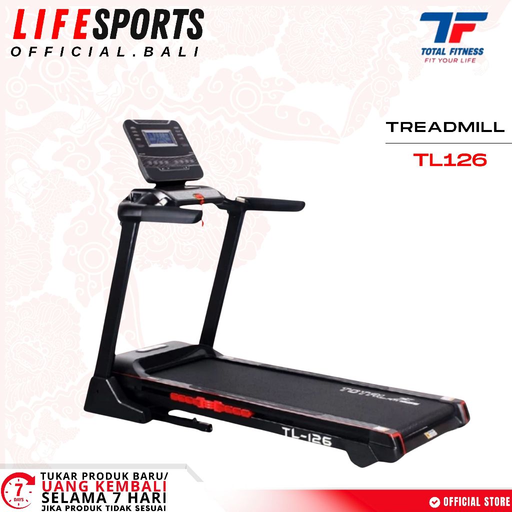 LIFESPORTS - CARDIO ALAT OLAHRAGA FITNESS TREADMILL TL-126 TOTAL FITNESS