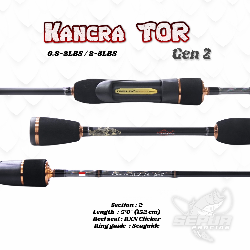 JORAN Relix Nusantara KANCRA TOR Gen 2 Joran Ultra Light 5'0" | 0.8-2lb / 2-5lb