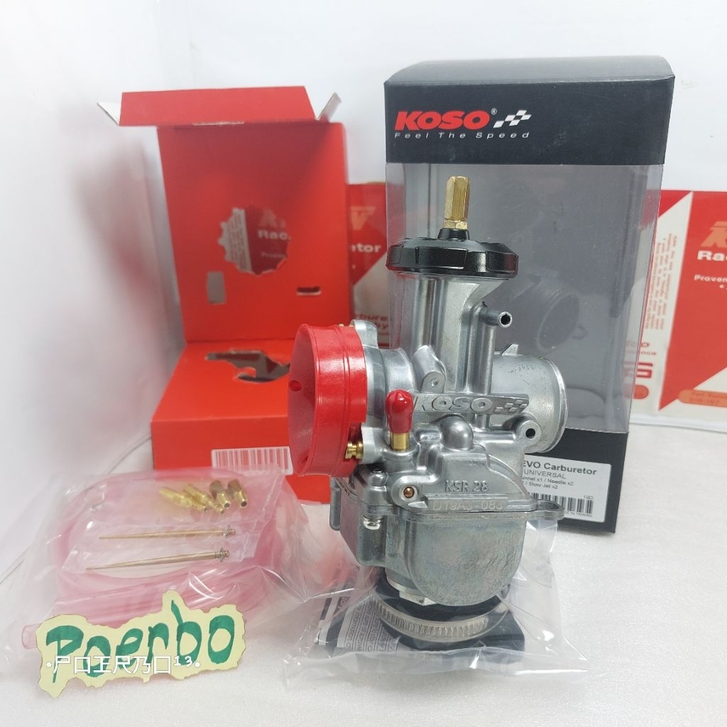 karburator Koso Ksr 28 karbu Pwk tutup bulat ori Made In Taiwan  kwalitas sama dengan Uma V1