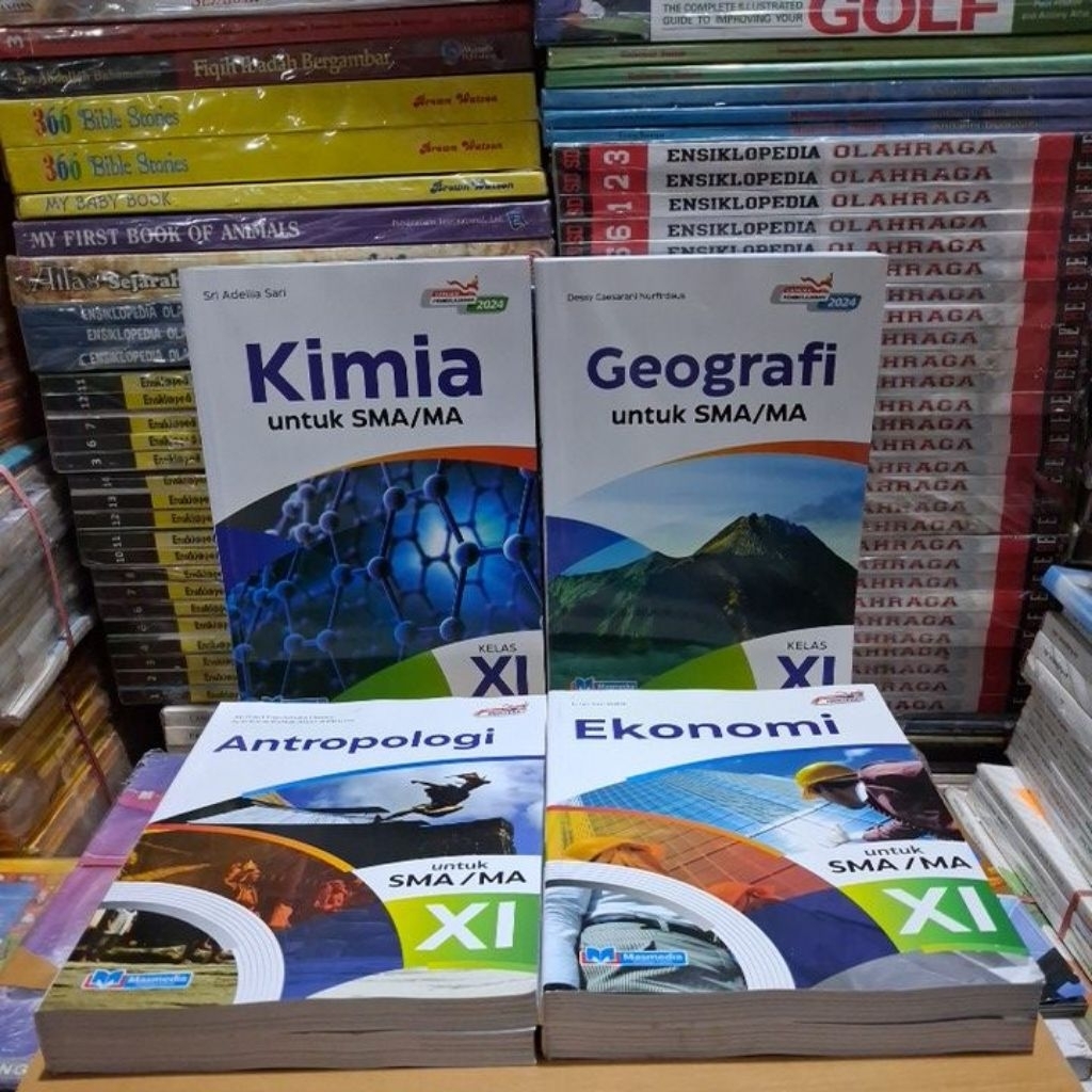 Buku Original Kimia, Geografi, Antropologi, Ekonomi, Biologi, Matematika dll SMA MA Kelas 11 / XI Ku