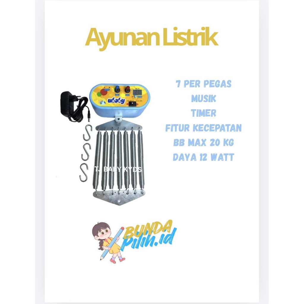 Ayunan Listrik 7 Per U Baby Kuning ( AMAN COD SE - INDONESIA )