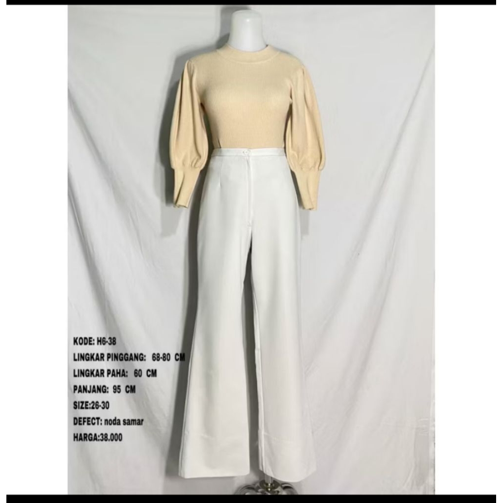 preloved pants putih