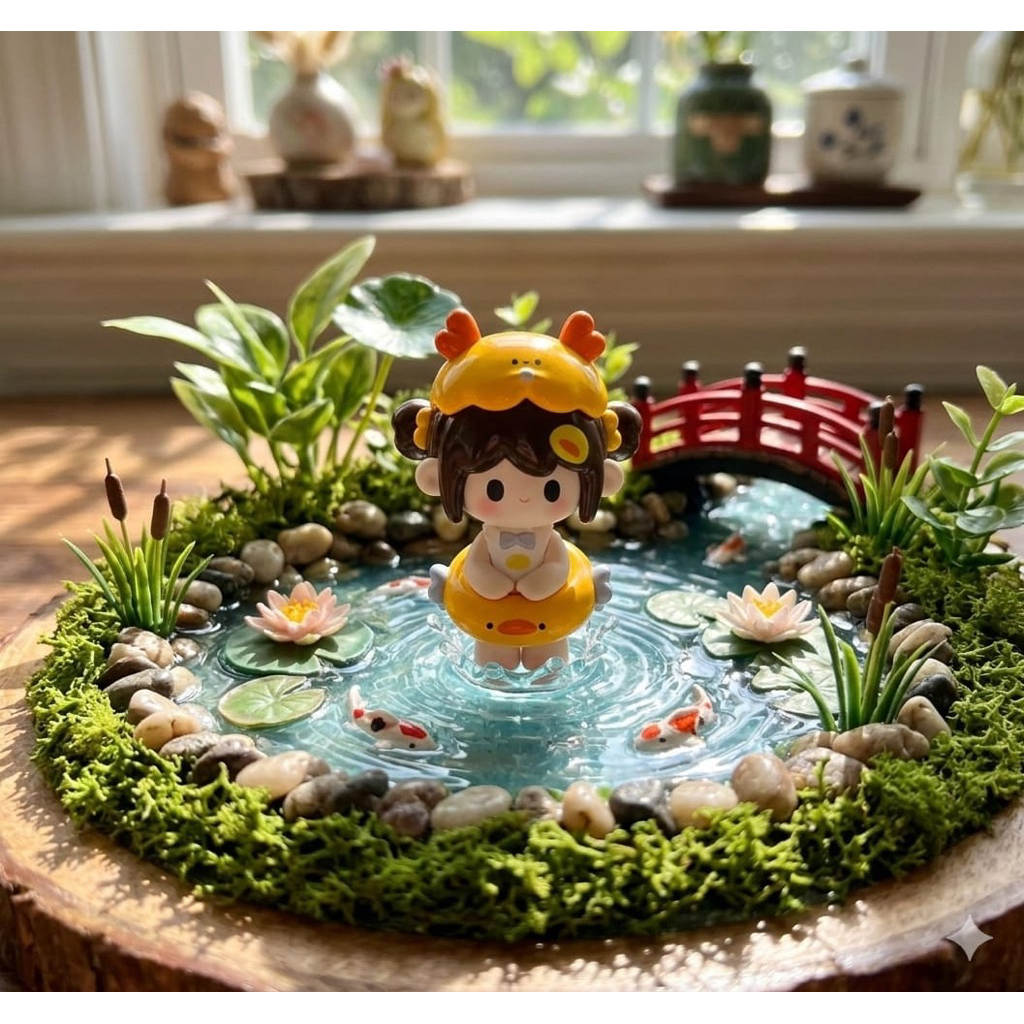 Figure Bebek Duck Piny Yoyo Zzoton Popbean Hanamaki Huahua Munmun Uutoy Sweety Land Tangtang Emma