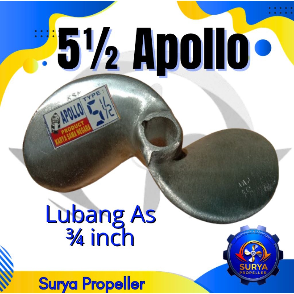 propeller 5½ kipas kapal perahu tempel harian & ketinting