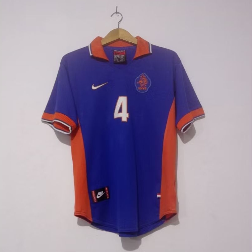 HOL NED NETHERLAND JERSEY BELANDA 97 98 AWAY 1997-1998 #4 FRANK DE BOER