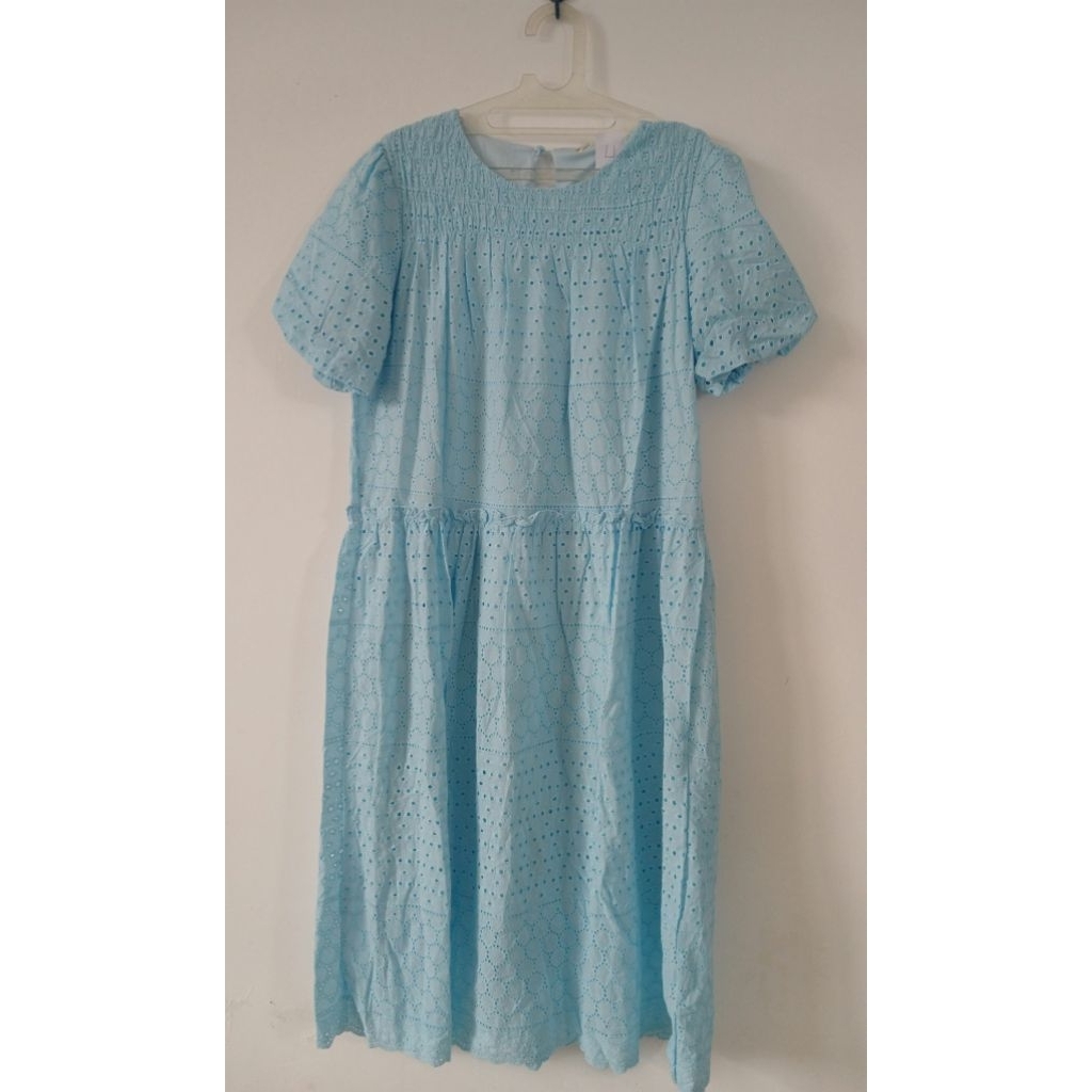 Premium Eyelet Midi Dress Bangkok