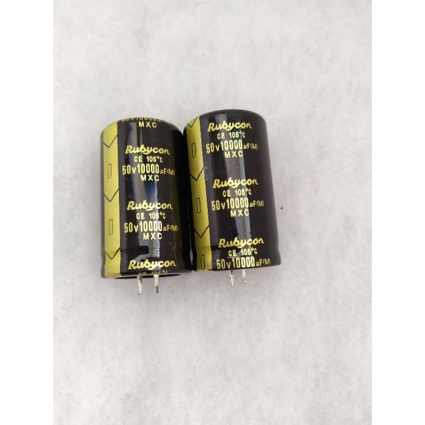 Kapasitor elko 10000 uf 50v FULL capasitor elco 10000uf 50v rubycon HITAM Original
