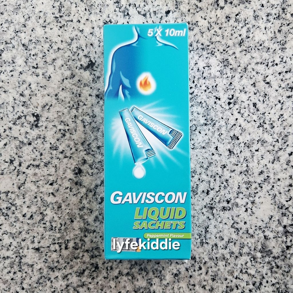 GAVISCON Peppermint Liquid Sachet 5pcs x 10ML Heartburn Indigestion Fast Soothing Relief