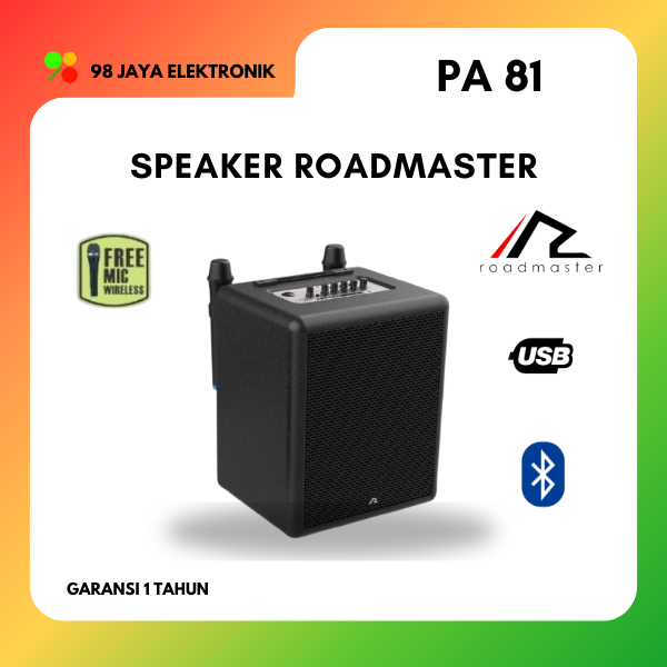 Speaker Roadmaster PA 81 Bluetooth 70W Garansi Resmi
