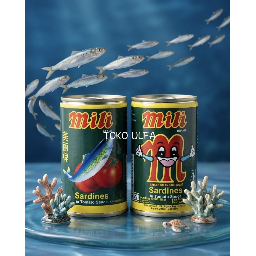 Sarden Mili Kecil / Sardines In Tomato Sauce / Sarden Mili Dengan Saus Tomat @115g