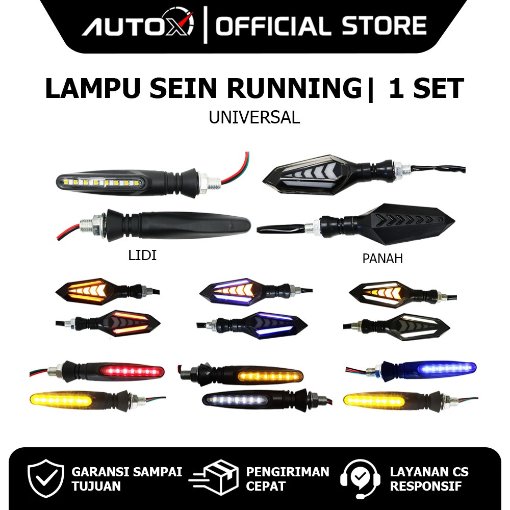 Lampu Sein Running Vario 125 150 & Beat Pop Street & Scoopy & Mio S M3 & Tiger & ADV & Supra & RX Ki
