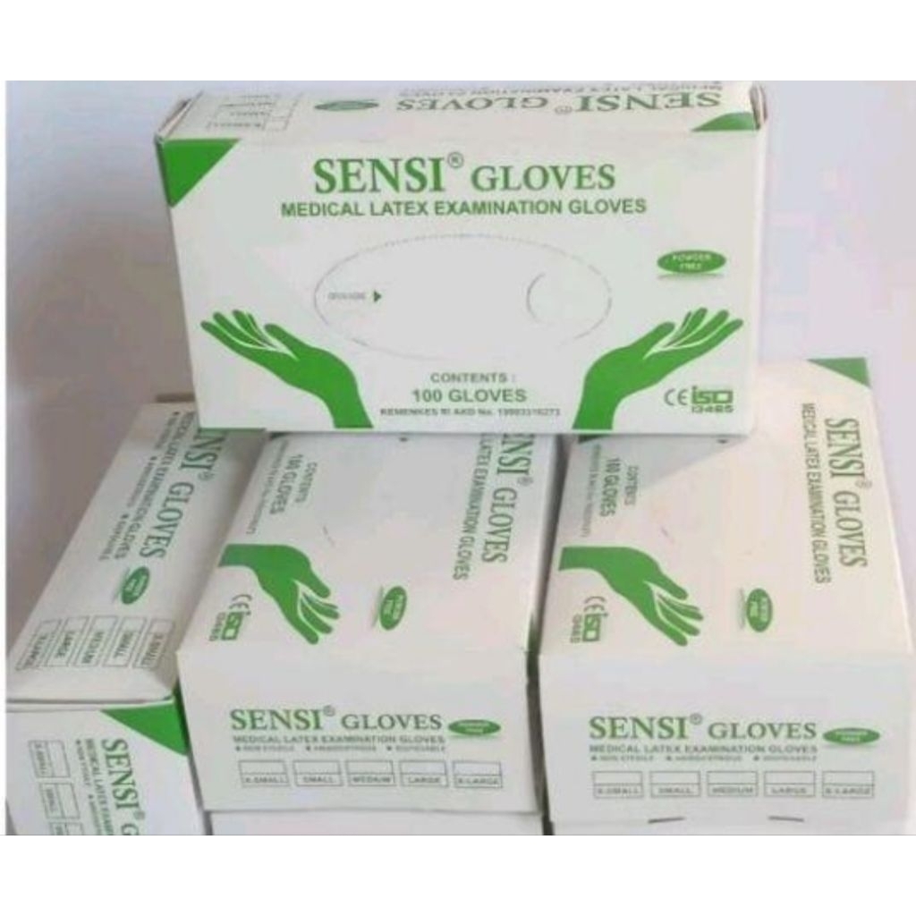 Sarung tangan latex sensi / sarung tangan latex medis / sarung tangan latex
