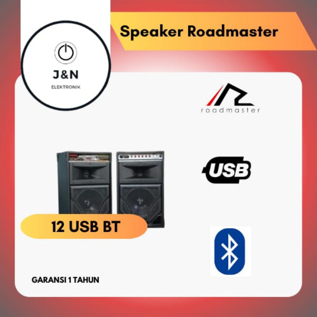 Speaker Aktif Roadmaster KD PRO 12 USB BT | KD PRO12 USB bluetooth 12 BT