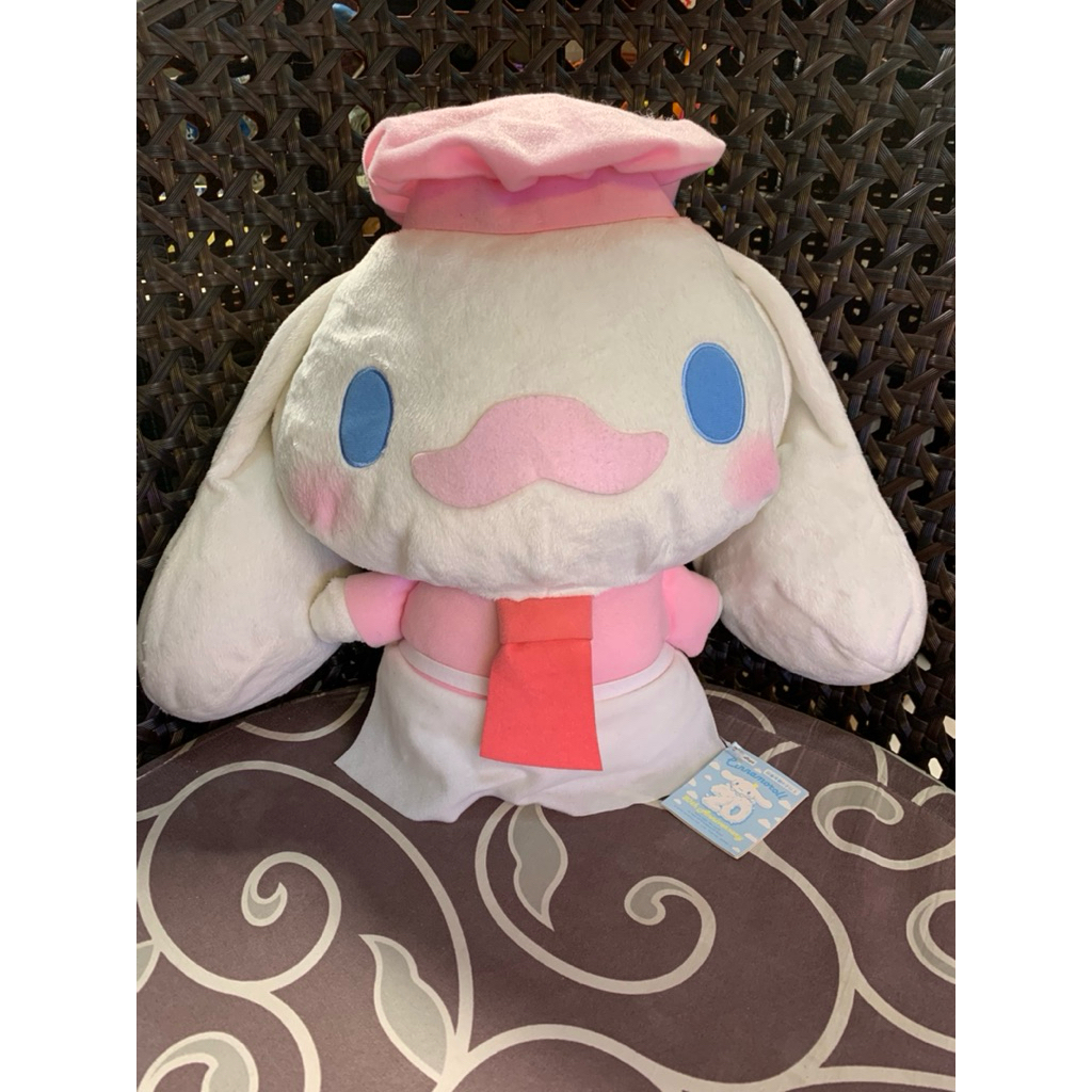 Boneka sanrio cinnamoroll 20th Anniversary plush Toy japan Pink chef 17