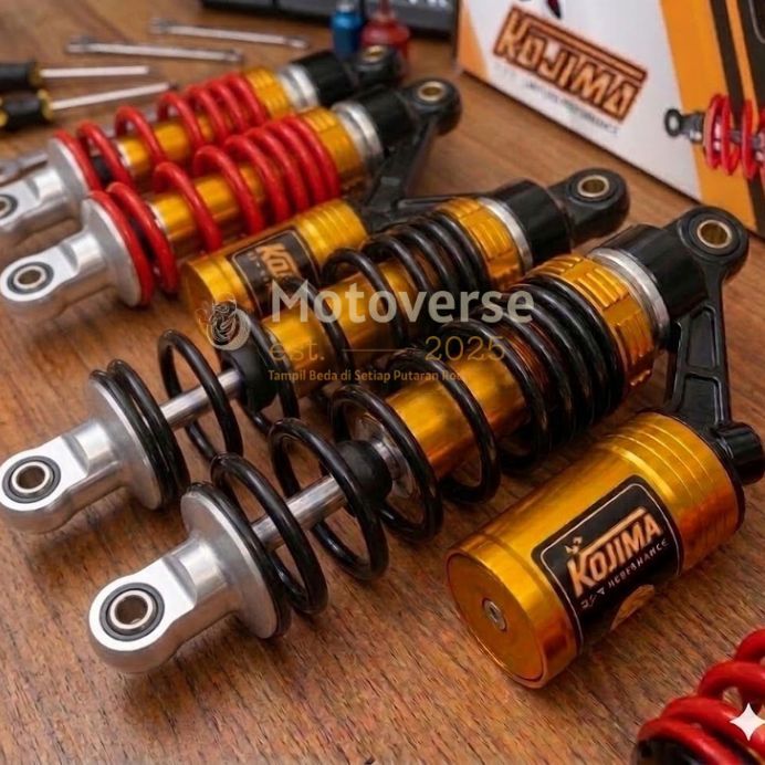 Kojima Hyper-01 Shockbreaker Belakang Double Tabung 280 340mm – Shock Motor Bebek Racing