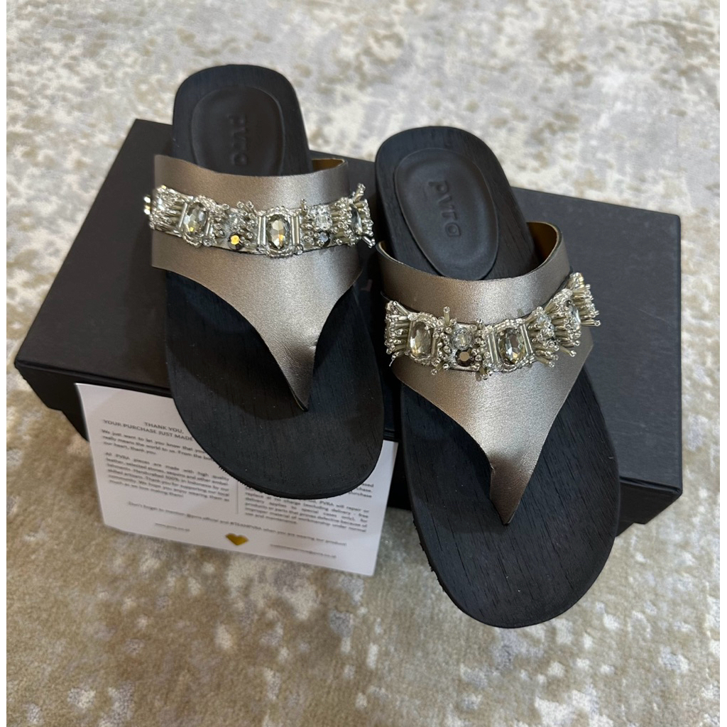 Preloved PVRA Sandal Kimmy Sheer Bronze - New 38