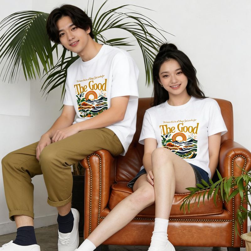 HANDESIGN T-shirt KAOS OBLONG Putih tema rohani /THEGOOD1