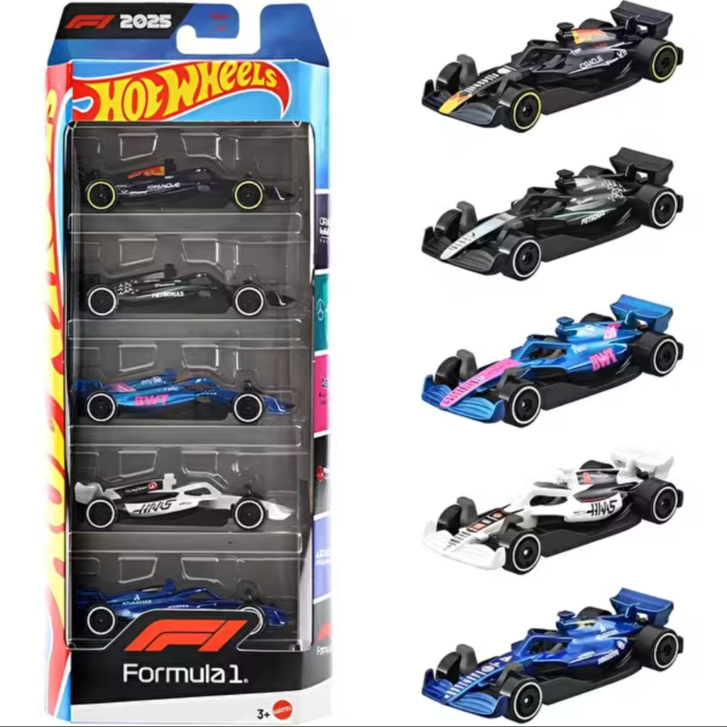 Hot Wheels 5 Pack Formula F1 JLN11 Oracle Redbull AMG Petronas BWT Haas William Racing