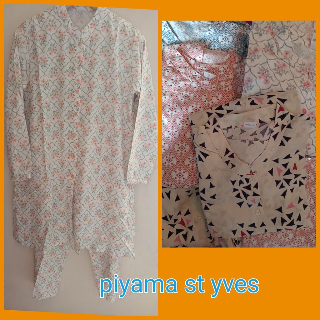 baju tidur /piyama st yves & nevada long tunik
