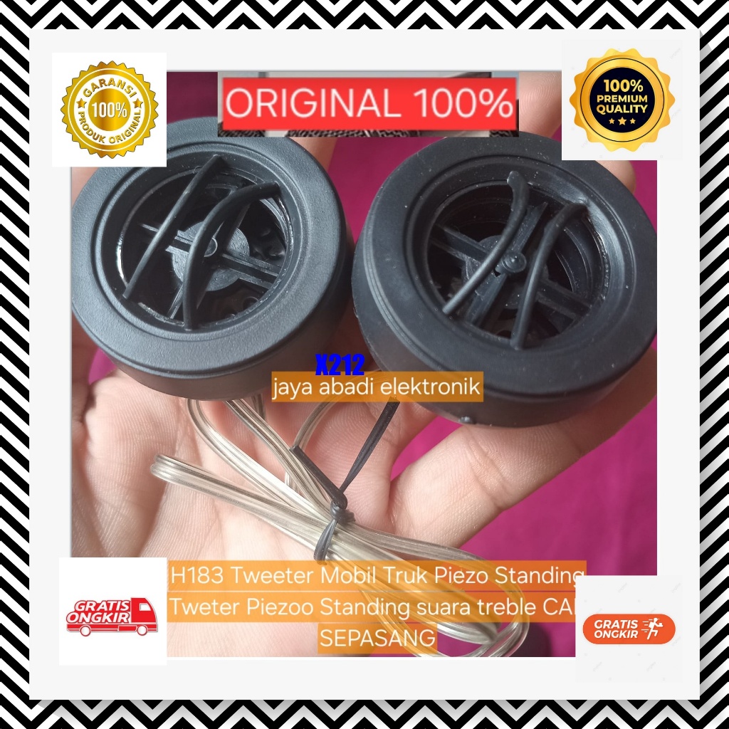 X212 Tweeter Mobil Truk Piezo Standing Tweter Piezoo Standing suara treble  Kualitas Terjamin frekue