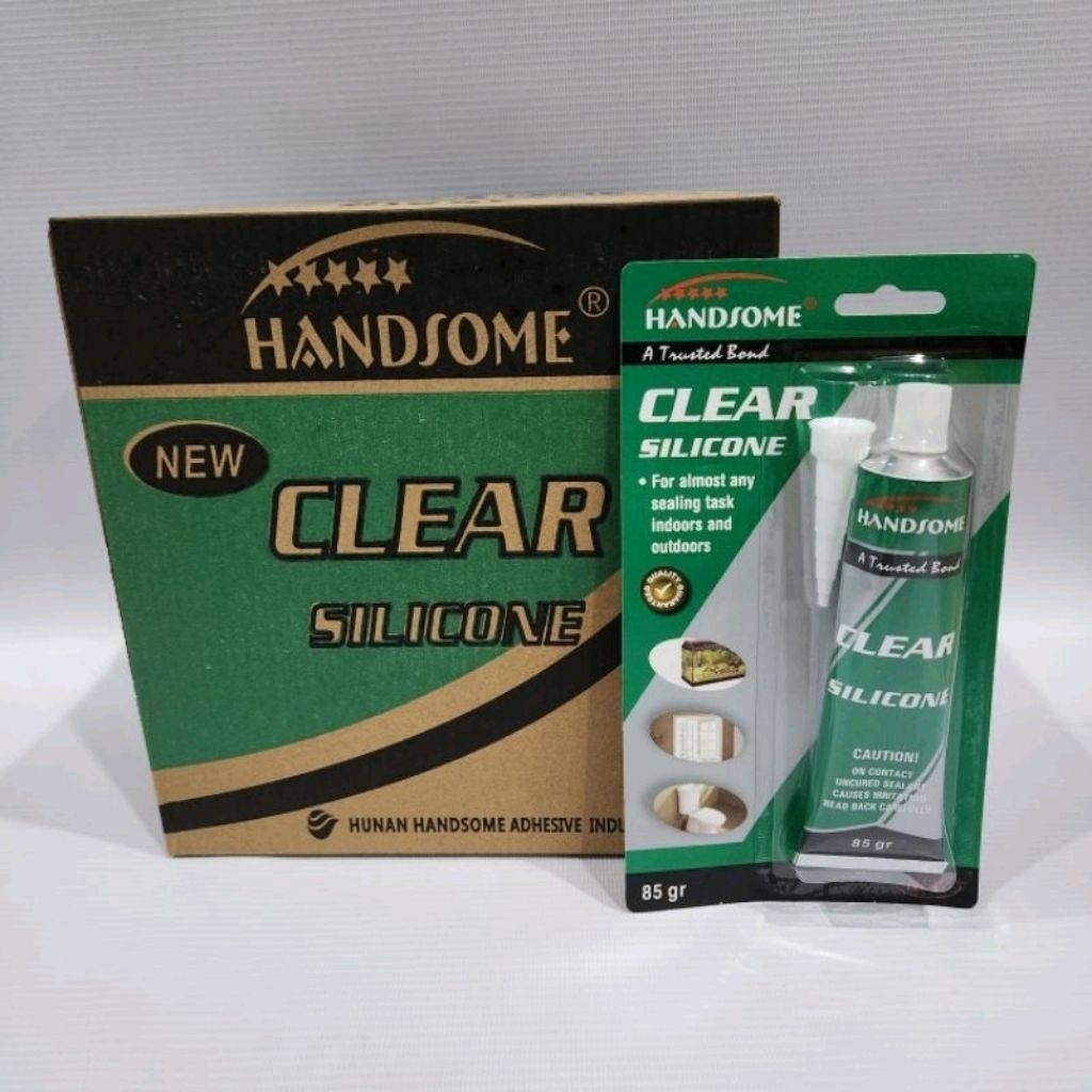 Lem kaca Silicone Handsome 35g CLEAR