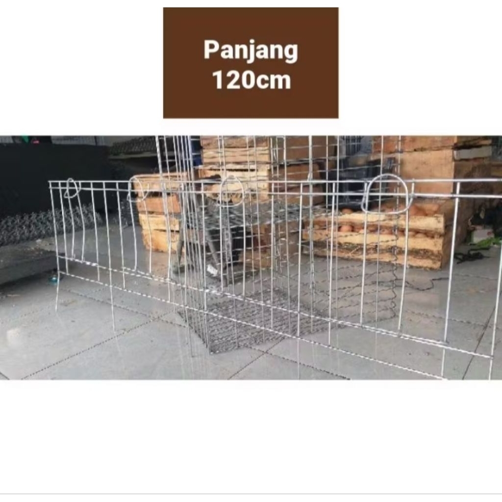 Pintu Kandang Galvanis Ayam Petelur 4 Pintu 120cm