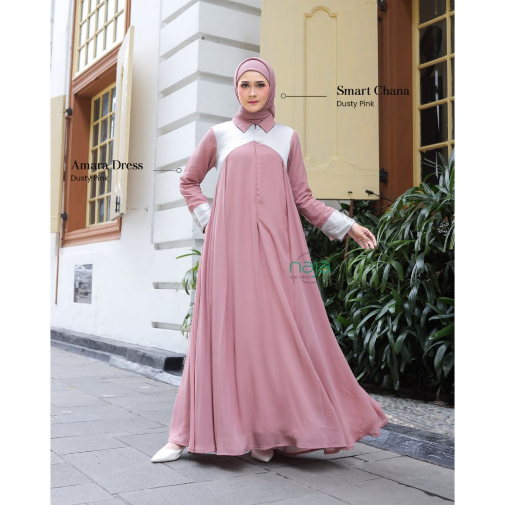 NAJATHELABEL - FAMILY COUPLE -  Amara Dress Ethnnik + Amalia Dress + Almira Dress Ethnik + Alina Dre