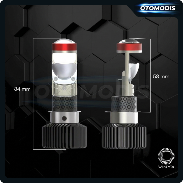 HOT DEALS VINYX Mini Projector LED Z1 Headlight H6 H4 H7 Bohlam Lampu Utama Projie Motor Mobil