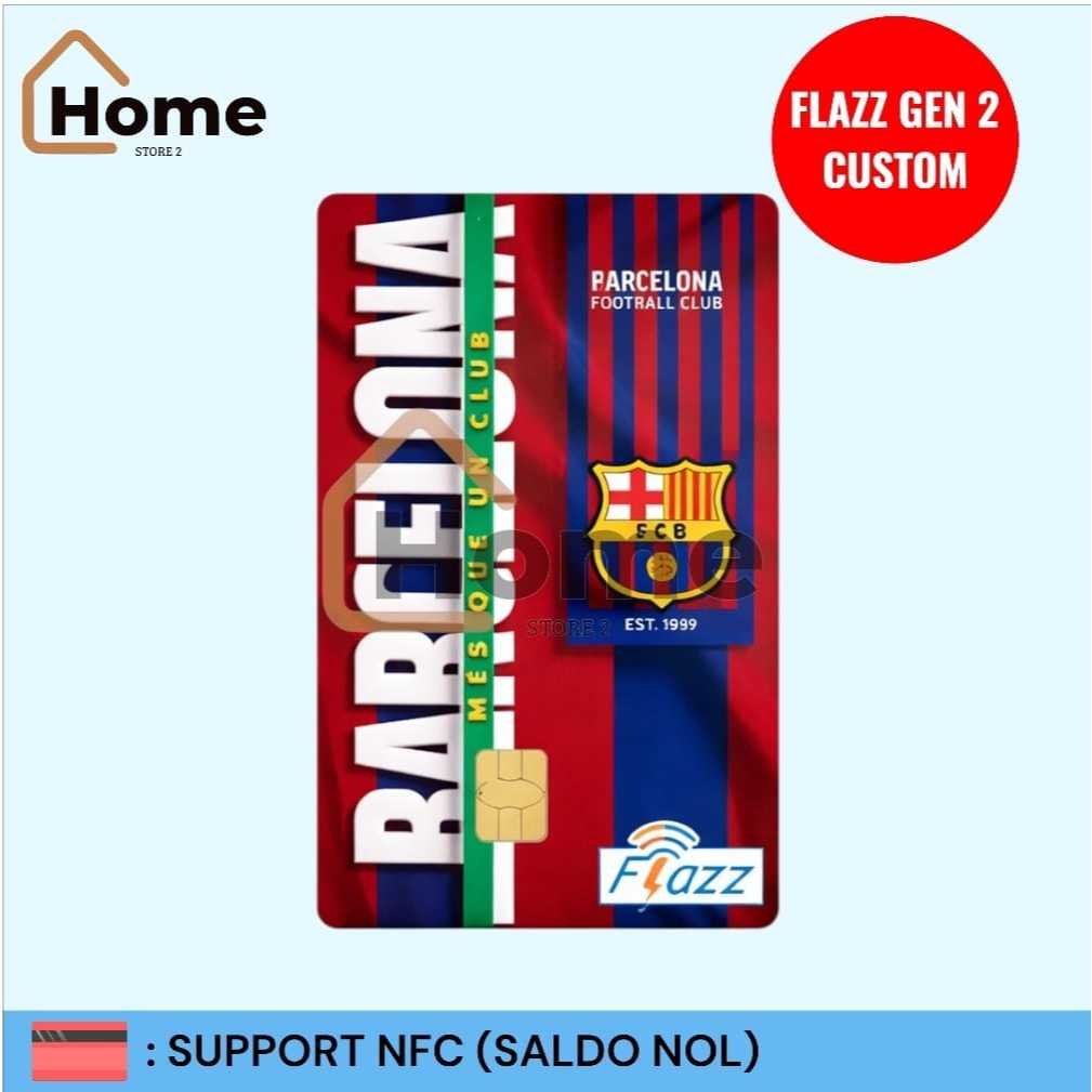 KARTU ETOLL FLAZZ BCA GEN 2 CUSTOM STIKER - MES QUE UN CLUB [BARCELONA]