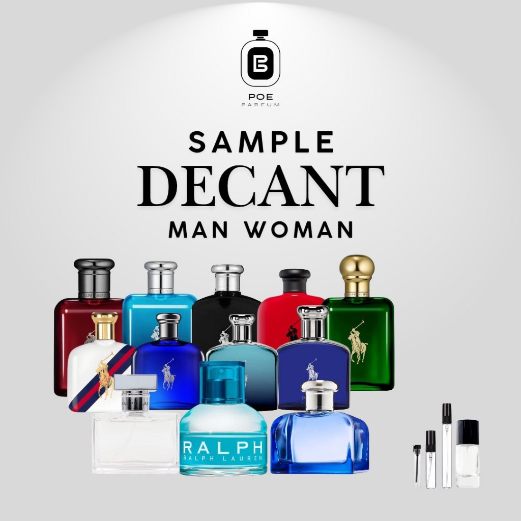 Sample Parfum Pria Wanita R L man woman Series Decant tester vial 2ml 5ml 10ml 20ml Parfume tahan la