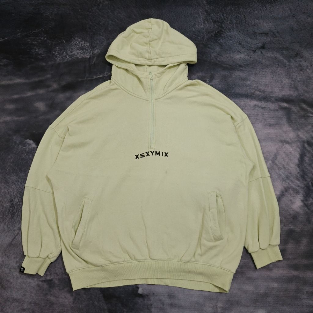 HOODIE XEXYMIX HALFZIP SCUBA OVERSIZE
