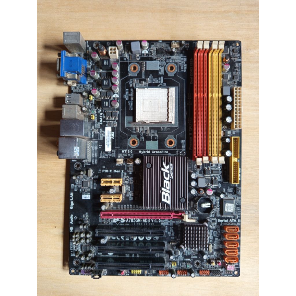 AMD AM3 ECS A785GM-AD3 BLACK SERIES Motherboard Mainboard