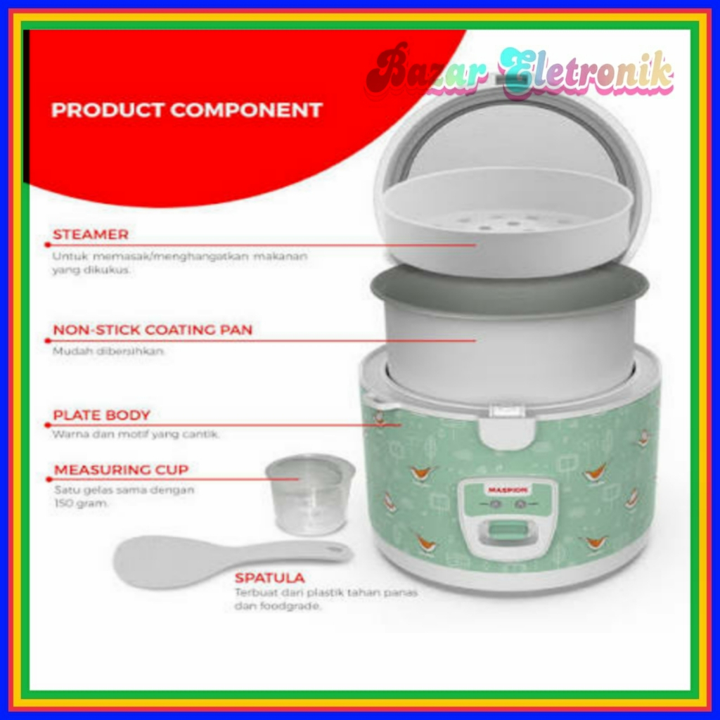 MAGIC COM MASPION MRJ 1855 / MAGIC COM MASPION 1.8 LITER / MAGIC COM MASPION 1855 MRJ / MASPION 1855