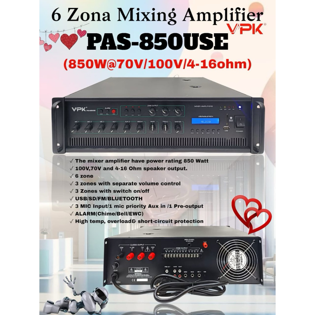 Amplifier VPK PAS-850 USE Original