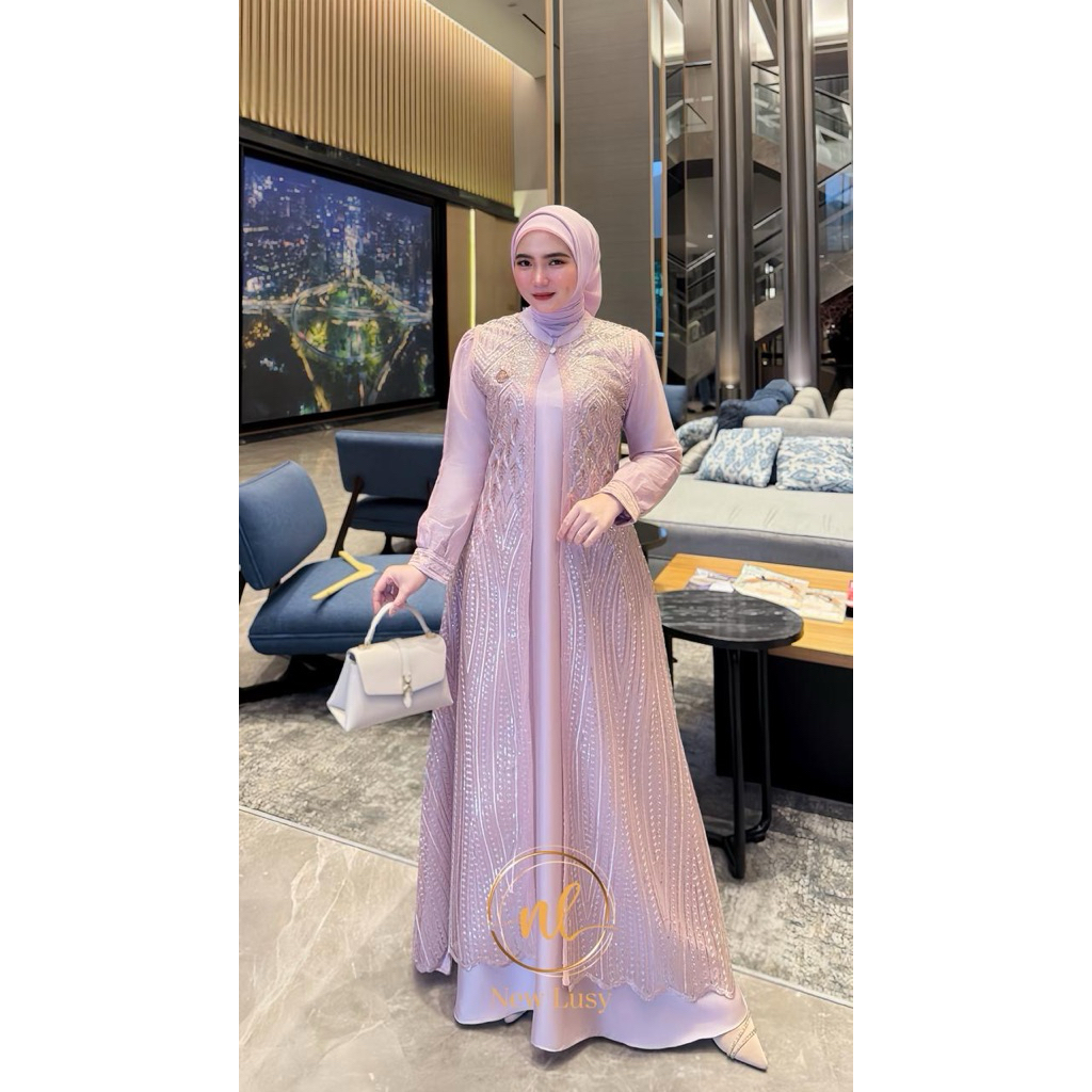 gamis new lusy terbaru /viola dress new lussy / Gamis new lusy / new lusy viola dres