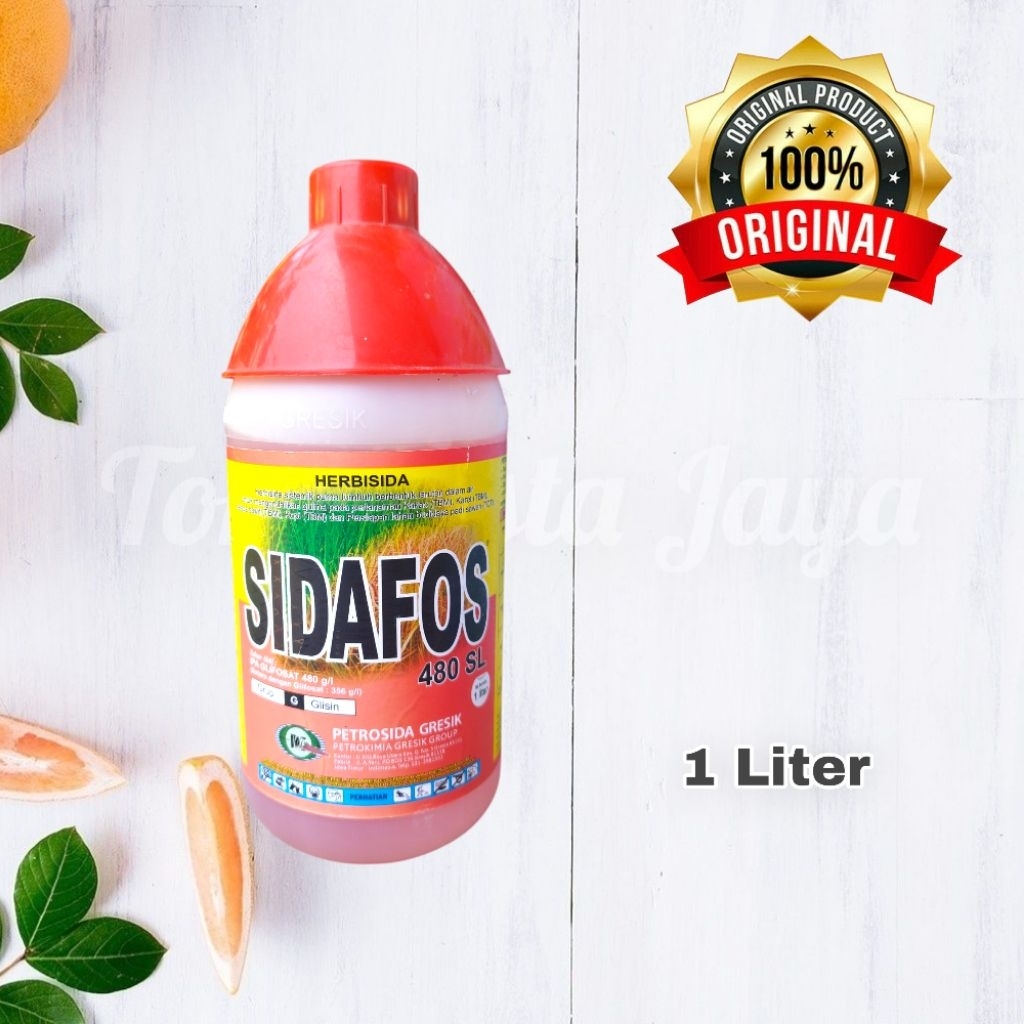 Herbisida Sidafos 1 Liter Pembasmi Rumput Liar Ampuh Gulma Sampai Akar Racun Rumput Kebun Sawit