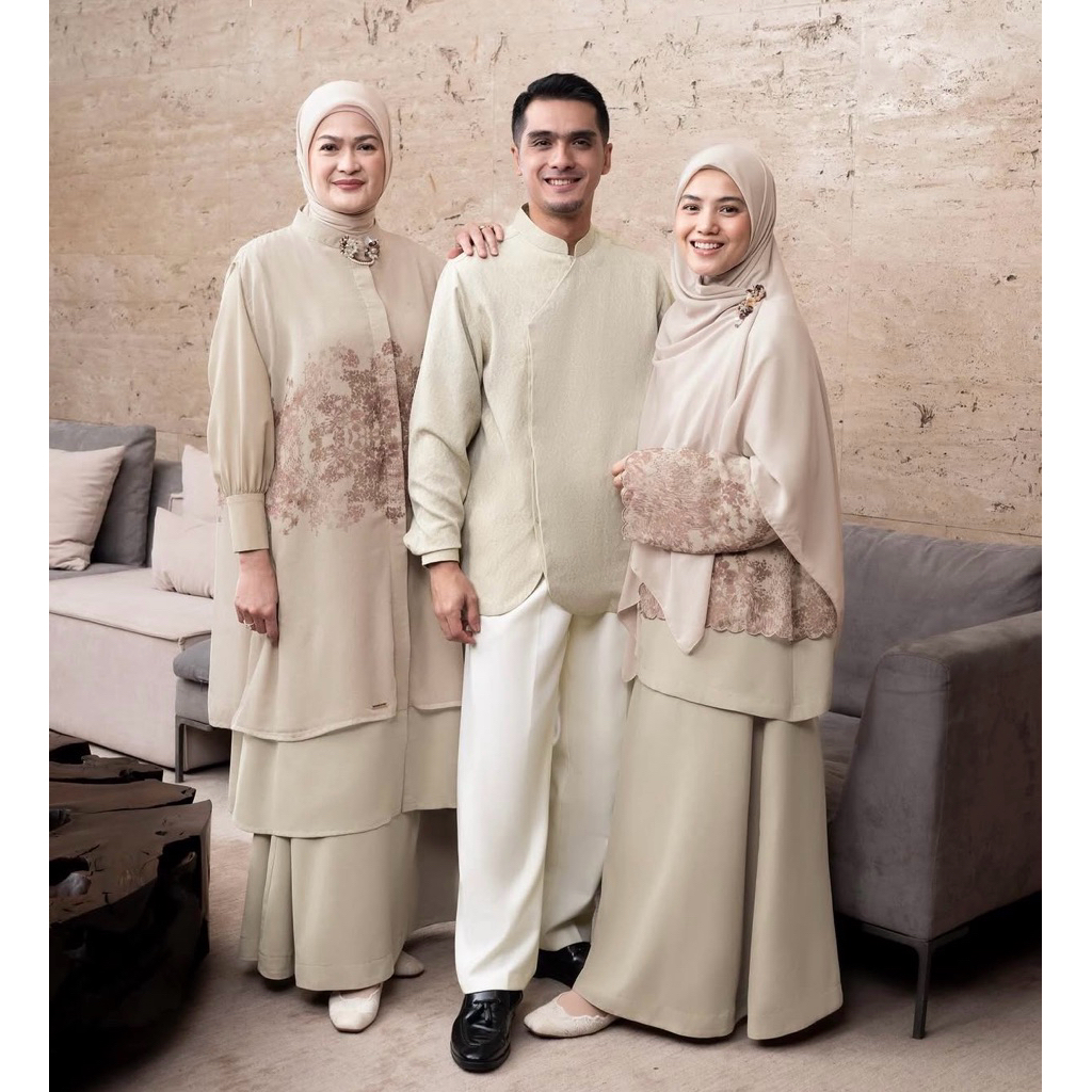 Tentrem Kemeja Brokat Raglan Sekar Culura Shirt Tunic Beskap Sari Savana Rimba Binar Embun Tenun Seg