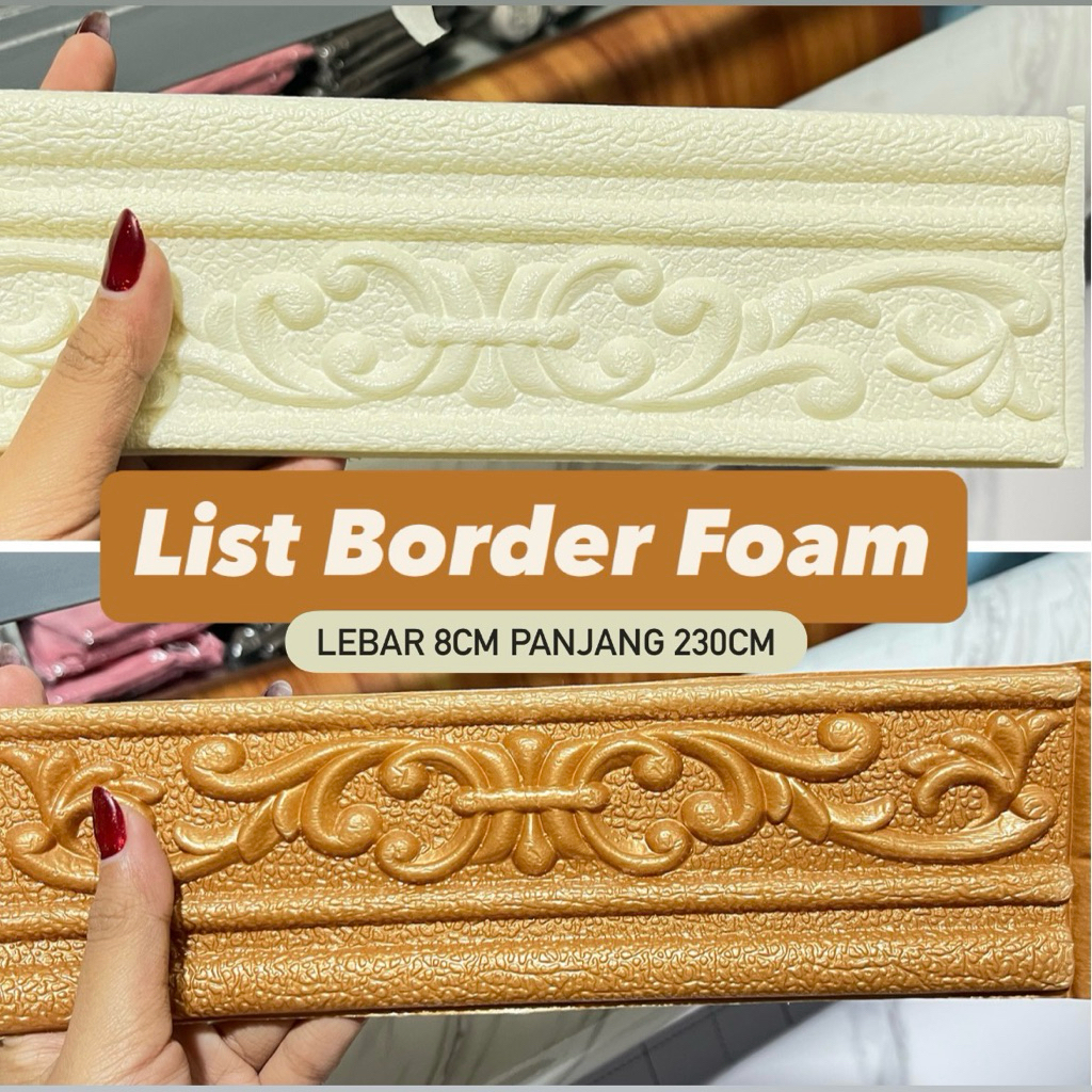 List 3D Foam Border | List Dinding Foam | List Wallfoam Border