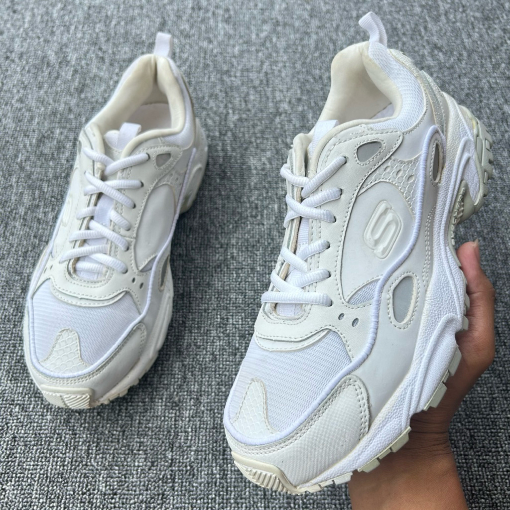 Sepatu SKECHERS Stamina White Size 41 Panjang Insole 26 cm