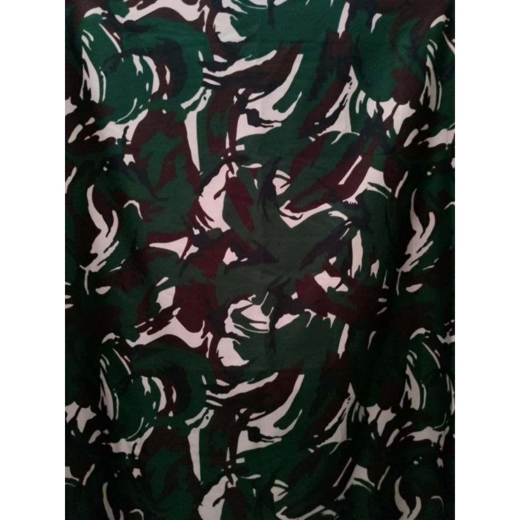 Kain loreng TNI 3 matra Malvinas gelap terbaru Bahan baloteli