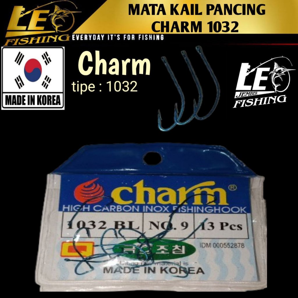 KAIL PANCING CHARM 1032 AKITAKITSUNE SIZE 0.3 0.5 0.8 1 2 3 4 5 6 7 8 9 10 11 12 13 14 15
