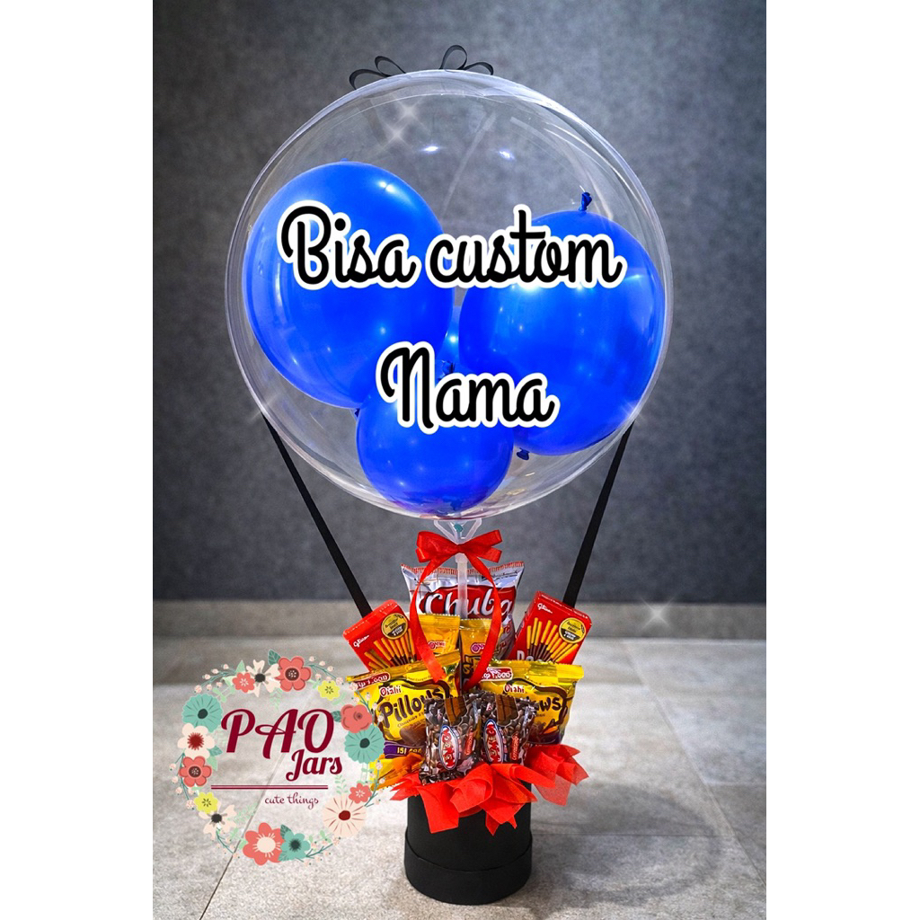 buket air balon / buket balon ulang tahun / buket balon air / buket snack air balon