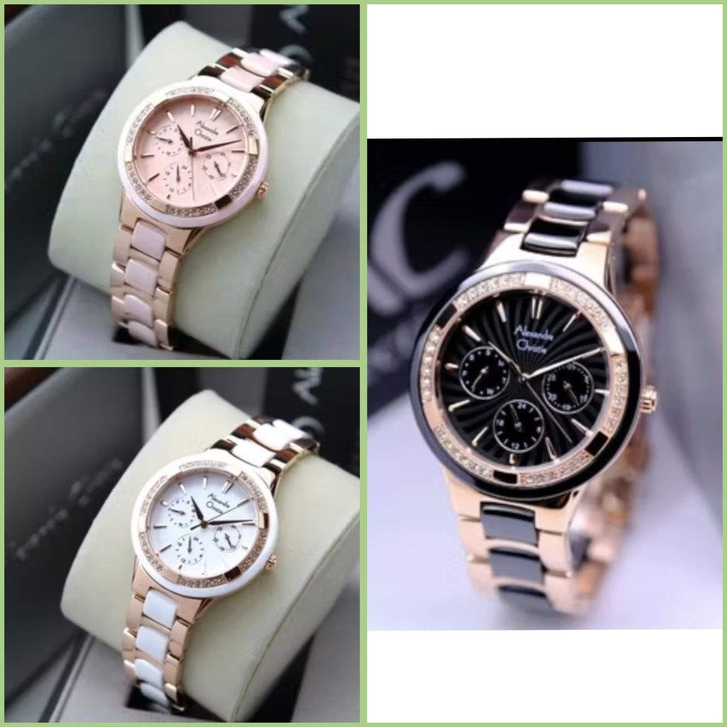 AC 2299 ALEXANDRE CHRISTIE WANITA AC 2299 JAM TANGAN WANITA ORIGINAL