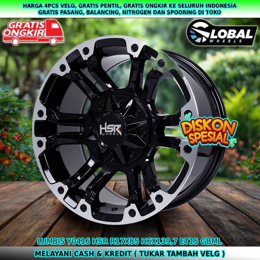Velg Mobil HSR Lumbis R17 Buat Pajero|Triton Hilux Dmax Panther Everest dll velg hsr lumbis R17