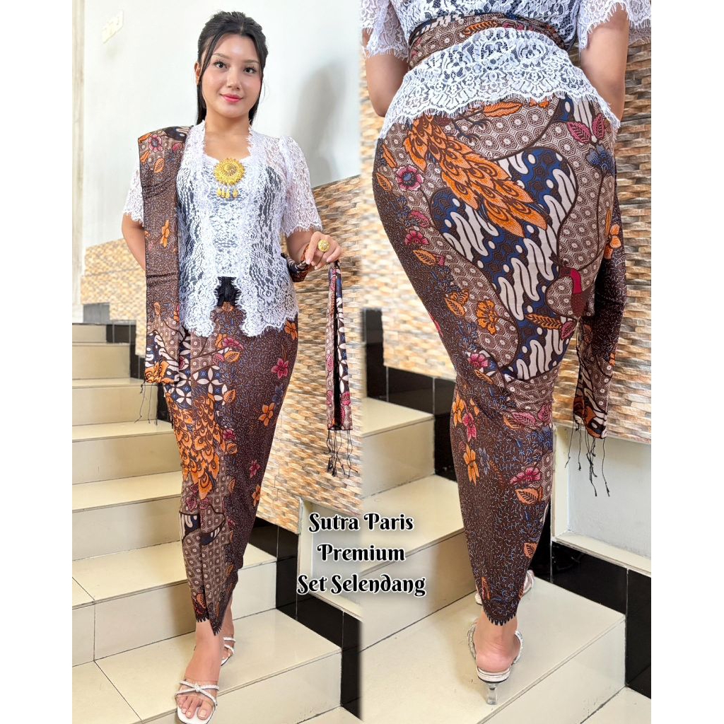 Kamen Sutra Paris Set Selendang Terbaru | Kamen Bali | Kamen Lembaran Bali | Endek Bali